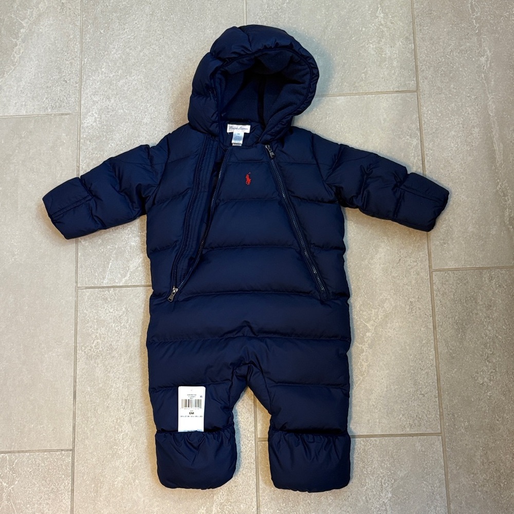 Ralph Lauren Dark Blue Baby Snowsuit